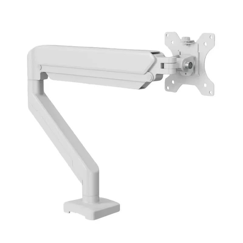Single Monitor Mount for 13″–35″ Screens, Height Adjustable Monitor Arm with C-Clamp & Grommet Base, Home Office Monitor Stand