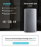 AIKE New Vertical Hand Dryer Slim, HEPA Filtered Jet Hand Dryer for Bathroom,110-220V,Model AK2065