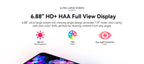 IIIF150 Action A5Pro Phone Android 15 Go Smartphone 12GB RAM 256GB ROM 6.8inch HD+ HAA Display Dual Screen Design 5100mAh Batter