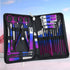 6-18pcs Set Professional Stainless Steel Manicure & Pedicure Kit Precision Nail Care with Travel Case with Nail Clipper Scissor