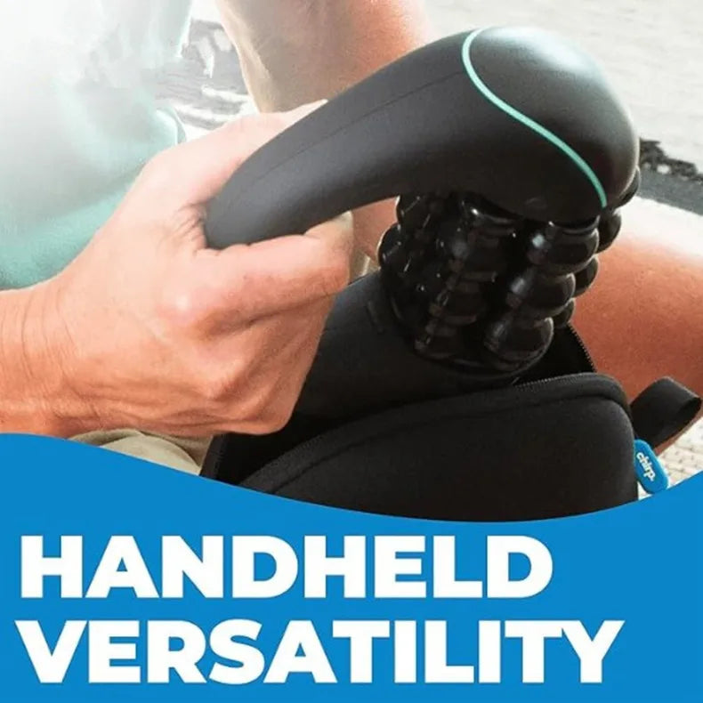 Mini Rolling Percussive Massager Whole Body Fatigue Relief Deep Tissue and Muscle Recovery Rechargeable Powerful 3-Speed Spin