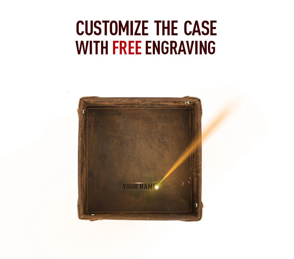 Retro Genuine Leather Storage Tray Desktop Organizer For Key Jewelry Coins Cable Cosmetic Storage Box Home Decoration
