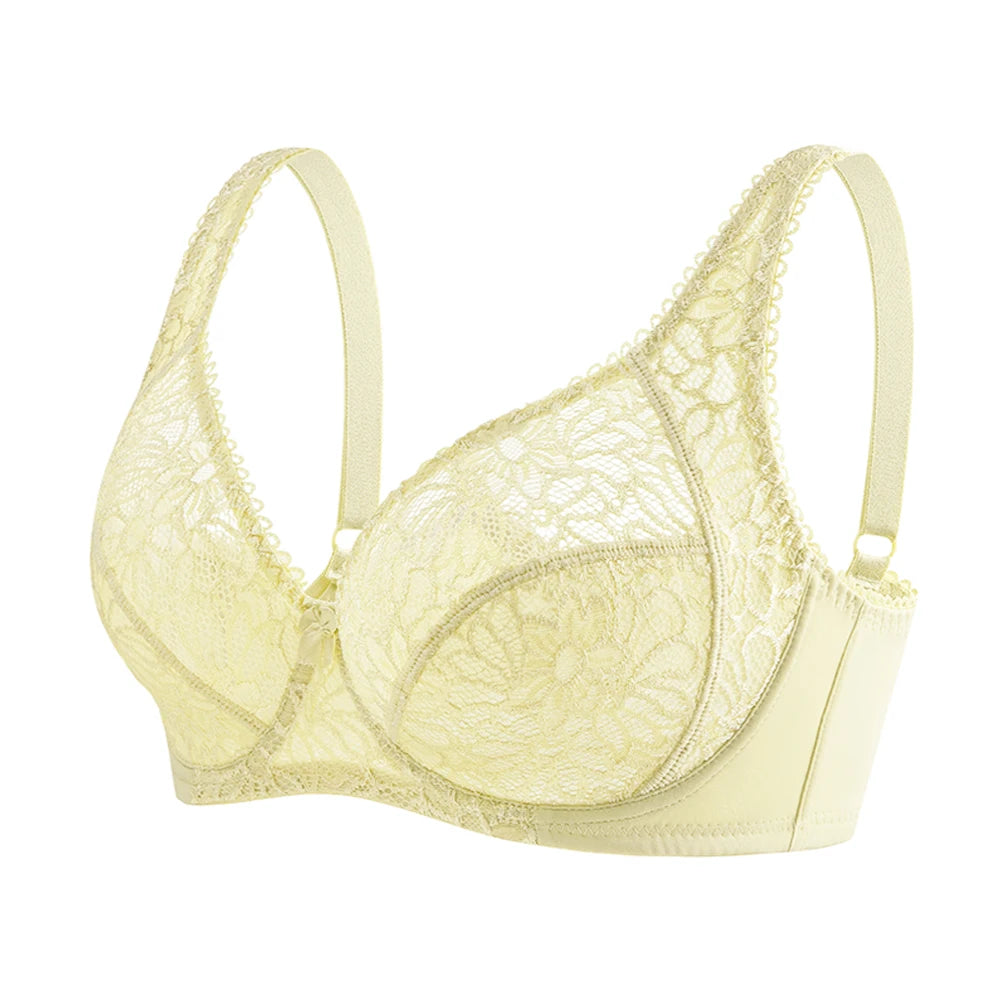 Plus Size Bras For Women Lace Modern Ladies Elegance Brassiere Underwear Sexy Lingerie Tops C D DD E F Cup