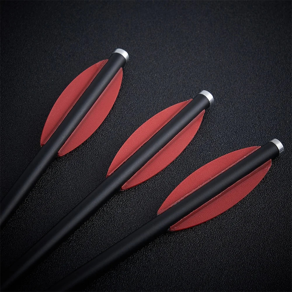 Mixed carbon crossbow for outdoor sports shooting, 6.3 inch, Willow feather, 6pcs/12PCs/24PCs