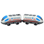 Wooden Train Toys Train Track Magnetic Set Electric Car Locomotive Diecast Slot Fit All Wood Brand Biro Railway Tracks For Kids