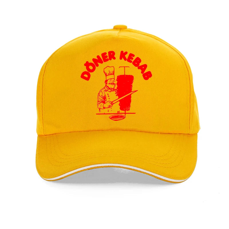 Doner Kebab Fashion Print baseball cap Unisex Outdoor Fishing hunting Hats Casual Summer cotton breathable Caps