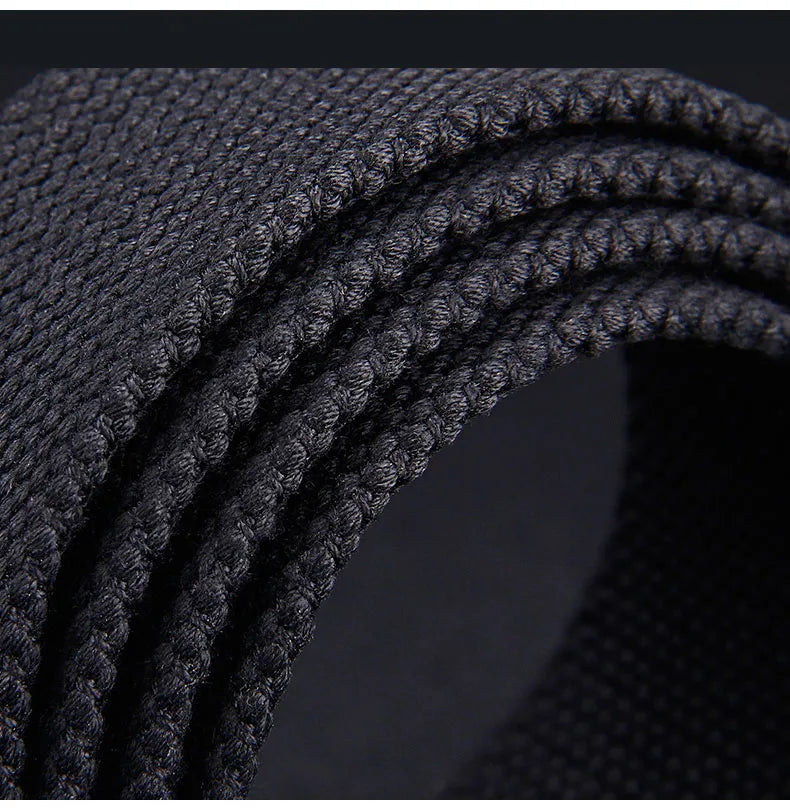 1/2pcs Canvas Nylon Belt Men Black Automatic Buckle Unisex Women Large Big Size Jeans Belts Plus LONG Extra Size 160 150 140cm