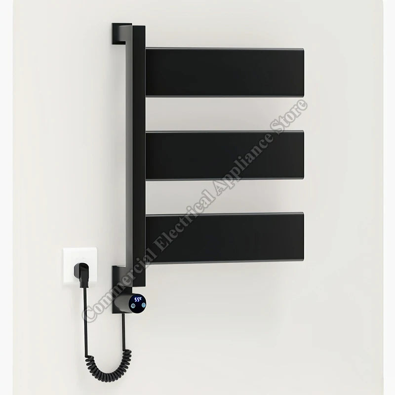 Heated Towel Rack Smart Electric Stainless Steel Temperature Control Bathroom Electric Heated Towel Rail