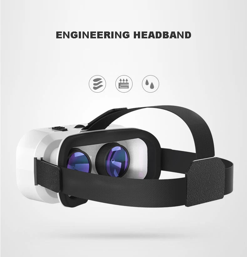 VR Glasses 3D Virtual Reality Headset Devices Helmet Lenses Goggles Smart For Smartphones Phone Cell Mobile Game Viar Viewer Set