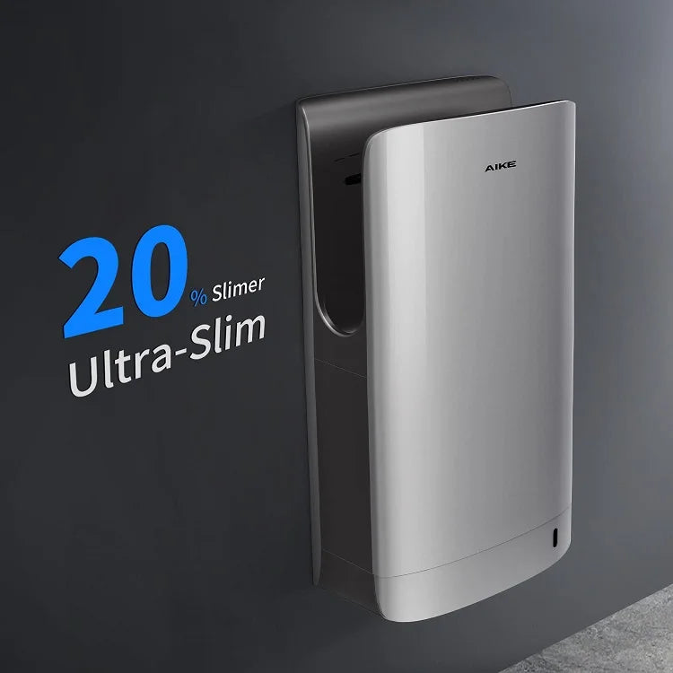 AIKE New Vertical Hand Dryer Slim, HEPA Filtered Jet Hand Dryer for Bathroom,110-220V,Model AK2065