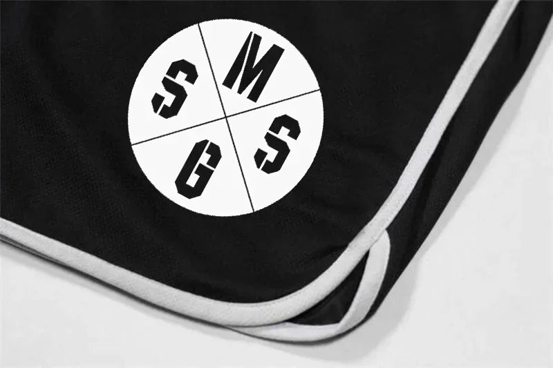 Summer Sports Shorts Breathable  Mesh Men's Drawstring Elastic Pants Running Training Pants Outdoor Fitness Jogging Straight