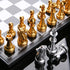 Magnetic International Chess Pieces Set, Folding Table Board, 3 Different Size, 36x31cm King 7.2cm
