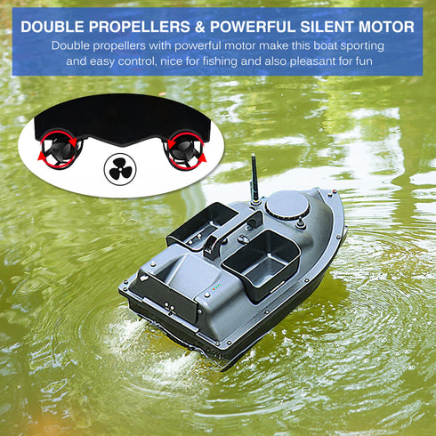 Modern GPS Fishing Bait Boat with 3 Bait Containers 12000mAh Wireless Bait Boat with Automatic Return Function Various styles