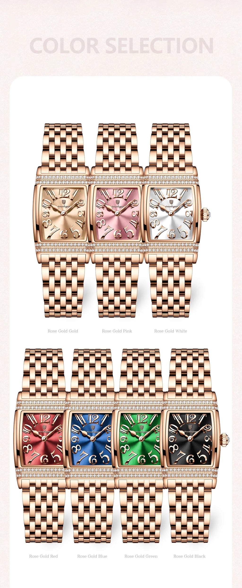 POEDAGAR Elegant Watch For Woman Stainless Steel Quartz Waterproof Ladies Watch High Quality Casual Women's Watches Female Reloj