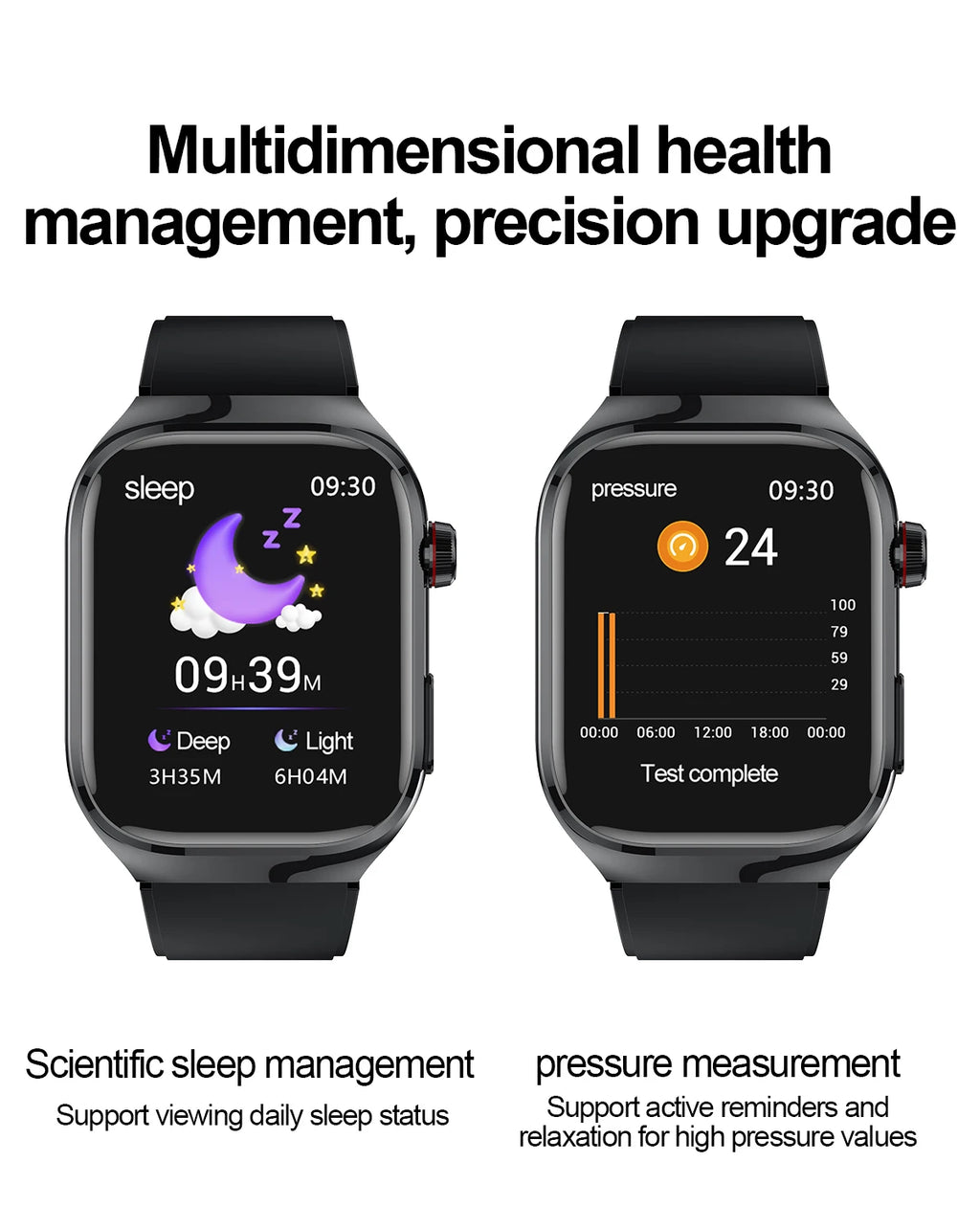 2026 New Nursing Grade Uric acid Blood lipids Smart Watch Men ECG+PPG Blood Pressure Heart Rate Bluetooth Call Health Smartwatch