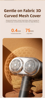 TINSOL Dual-Head Electric Lint Remover Digital Display Lint Remover Multi-Functional Clothing Sweater Lint Remover