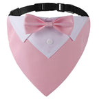 Sucado Bow Tie Dog Collar Tuxedo Bandana Adjustable Formal Puppy Triangle Neck Wear for Wedding Birthday Dress-up Cosplay Party
