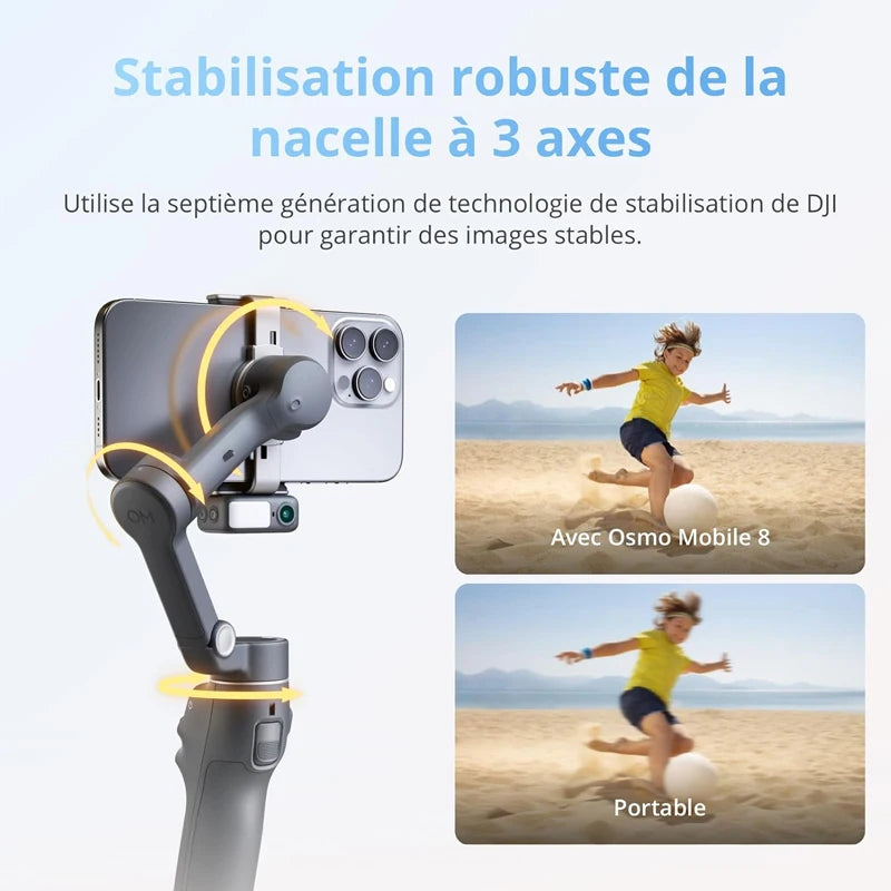 DJI OM8 Osmo Mobile 8 Smartphone Gimbal Stabilizer 3 Axis Mobile Phone Gimbal Original Brand New OM8