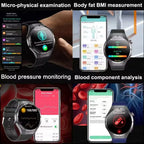 2026 New Nursing Grade ECG+PPG Smart Watch Health Analysis Blood pressure Lipids Uric acid Wireless HD Call Smartwatch Men Women