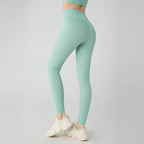 Naked feeling Yoga Leggings Women High Waisted Hip Lifting Fitness Leggings Running Cycling Pants Breathable Sports Leggings