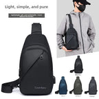 Men's Fashionable Casual Chest Bag Outdoor Cycling Waterproof Durable Sports Backpack Trendy Versatile Portable Crossbody Bag
