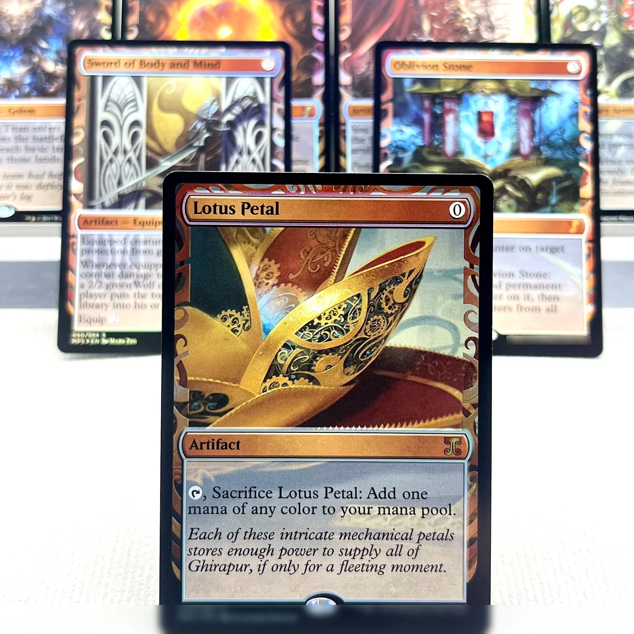 MPS FOIL2-02 TCG Cards for Home Play magical Proxy Sol Ring Lotus Petal the Oblivion Stone Extraplanar Lens Noxious gather Main image