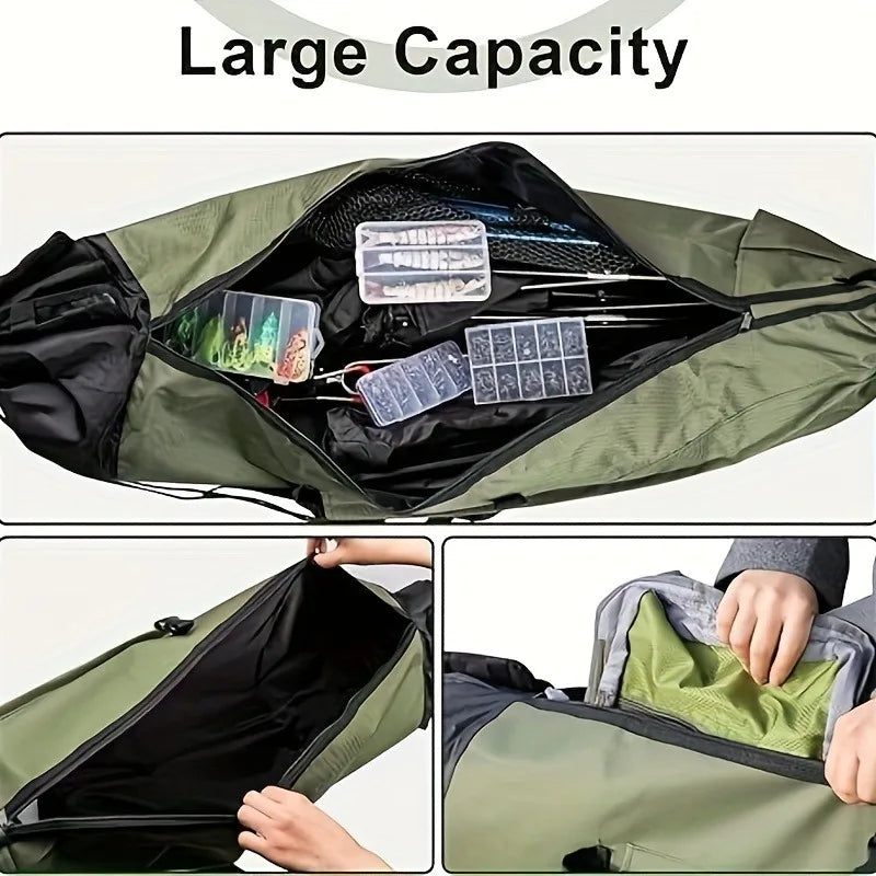Fishing Rod Bag Durable Folding Fishing Tackle Carry Bag Multifunction Large Capacity High Quality Rod Case