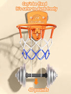 Boys basketball stand set, punch-free indoor basketball stand, children's shooting stand for home use, 7-inch silent basketball