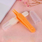 Baby Nose Cleaner Tool Toddler Nasal Cavity Care Supplies Kids Safety Tweezers Cleaning Forceps Baby Essentials Plastic Tweezers