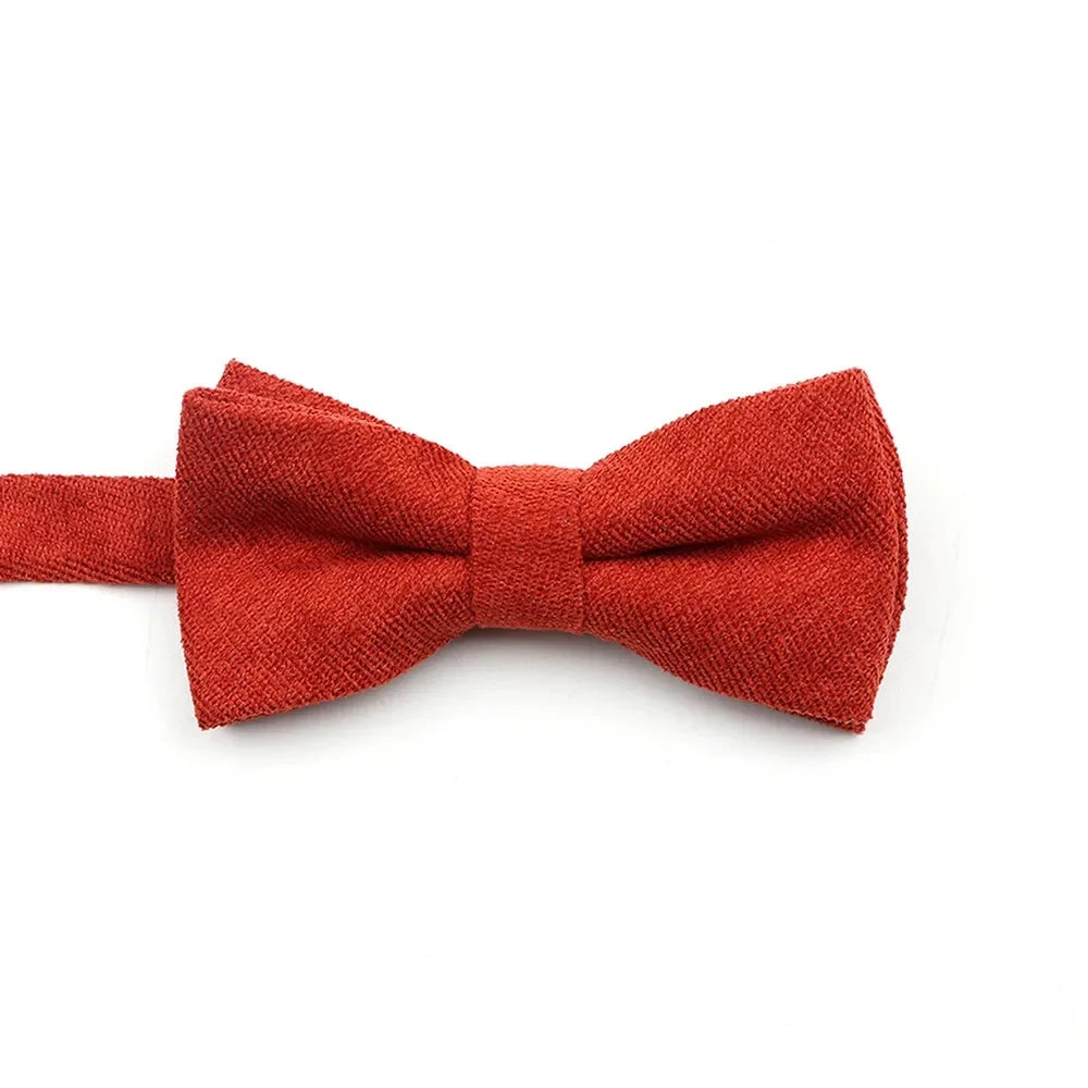 NEW Macarons Suede Bow Tie Adult Child Solid Color Men Bow Tie Super Soft Suede Classic Shirts Bowtie Bowknot