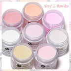 8pc MTSSII Acrylic Powder Nail System Set Clear Nude Pink Monomer Liquid Set With Nail Brush For Nails Extension Carving Flower