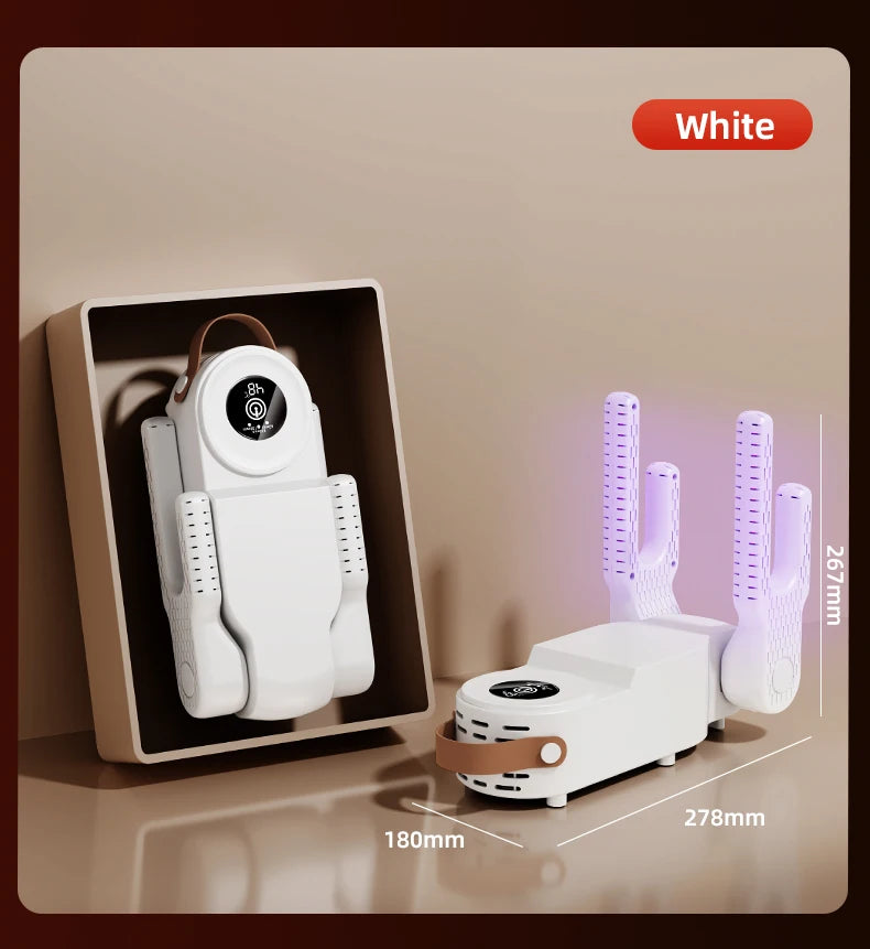 New 150W High Power Foldable Electric Shoe Dryer with Intelligent Timer Fast Drying Socks Glove Boot Heater Household Shoe Dryer