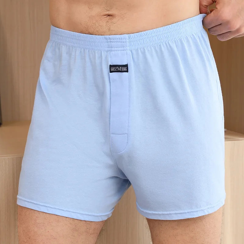 Men's Aro Pants Underwear 100% Pure Cotton Home Sleeping Pants Loose Breathable Men's High Waisted Four Corner Boxers Shorts